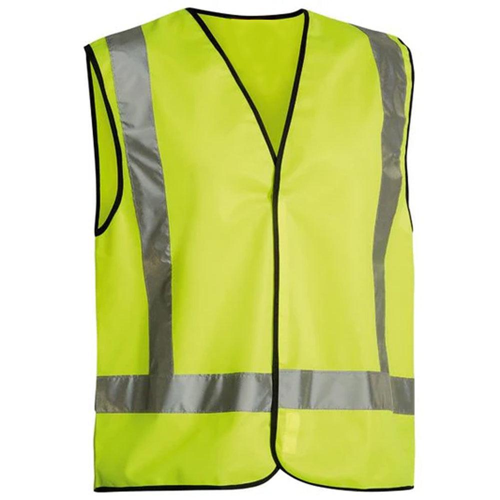 Custom Logo High Visibility Safety Vest - Yellow/Orange with Silver Reflective Stripes - Ideal for Cycling, Construction, and More - Brand Workwear