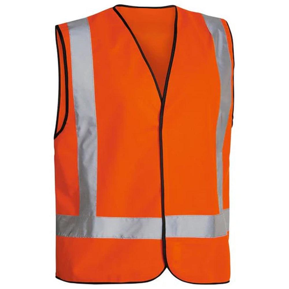 Custom Logo High Visibility Safety Vest - Yellow/Orange with Silver Reflective Stripes - Ideal for Cycling, Construction, and More - Brand Workwear