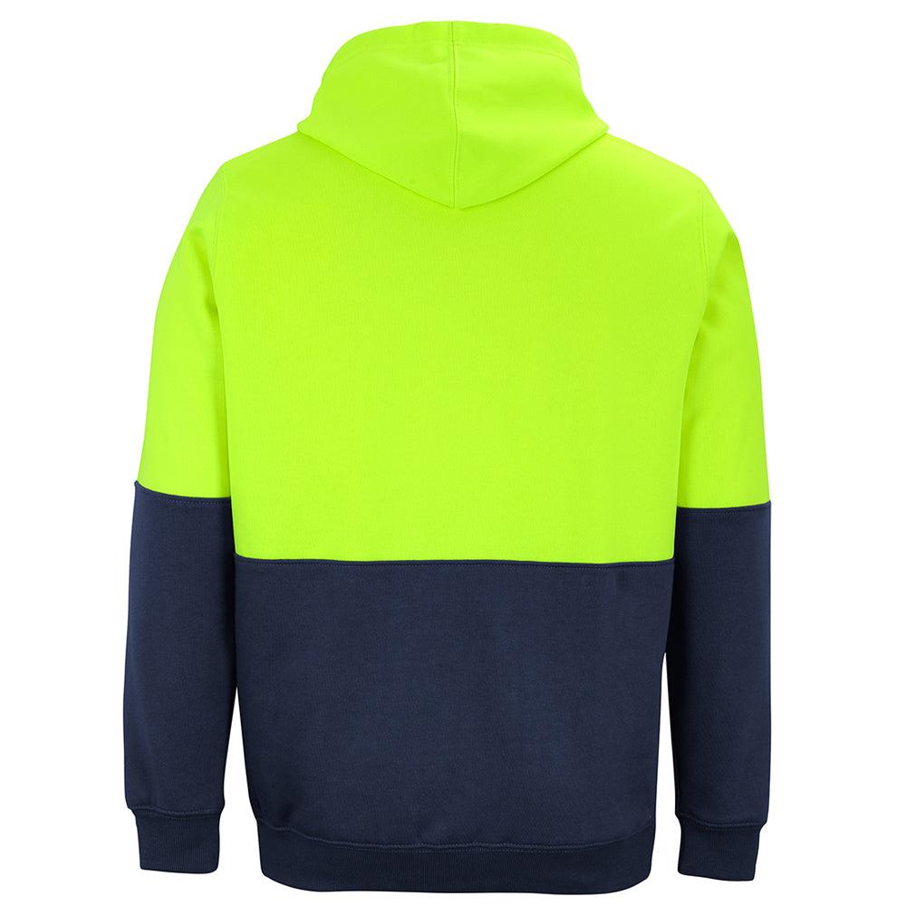 JB's Hi-Vis Pullover Hoodie - Classic Fit, Durable Fleece with UPF 50+ Protection 6HVPH - Brand Workwear